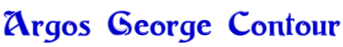 Argos George Contour fuente